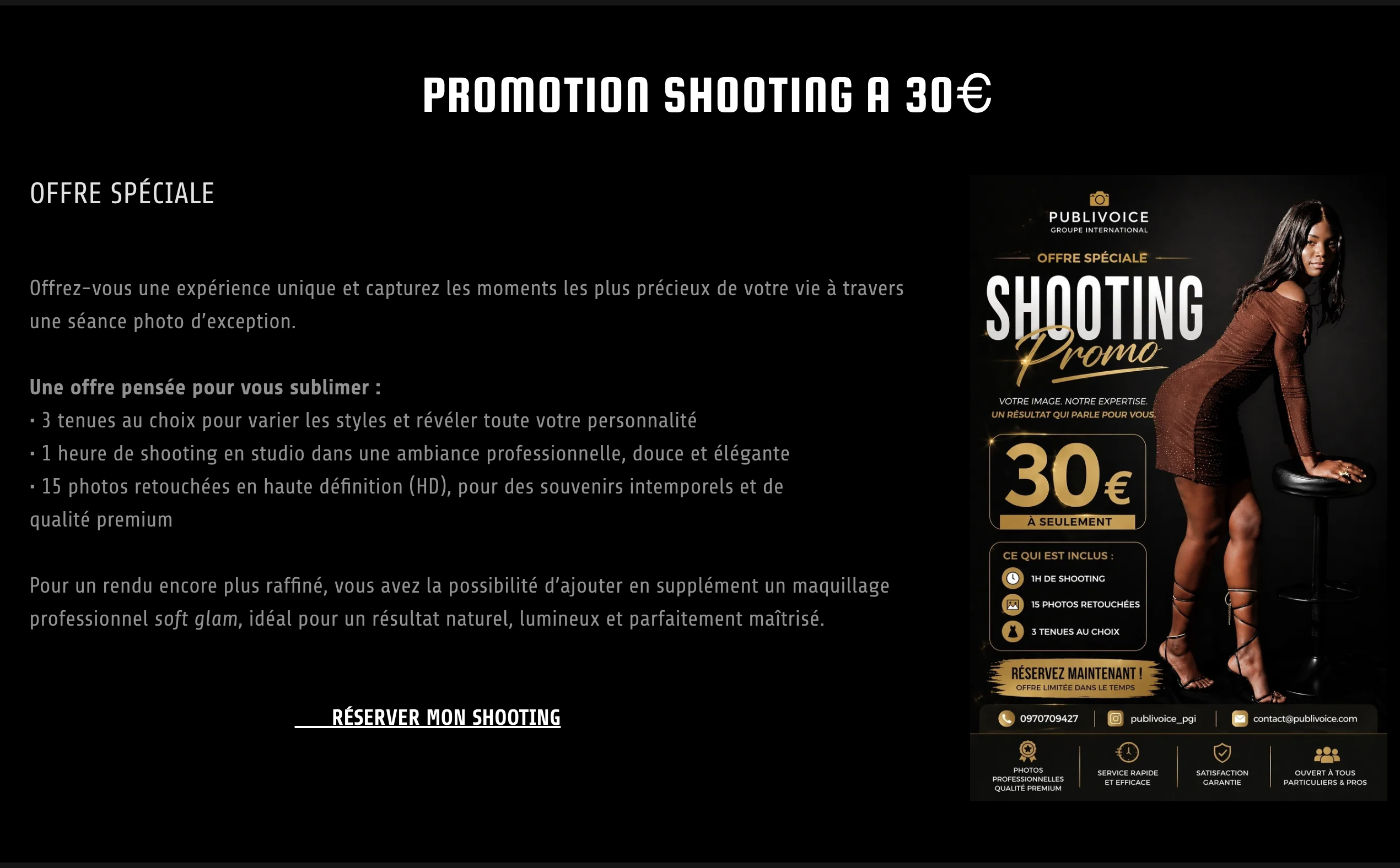 Promotion shooting photo Publivoice